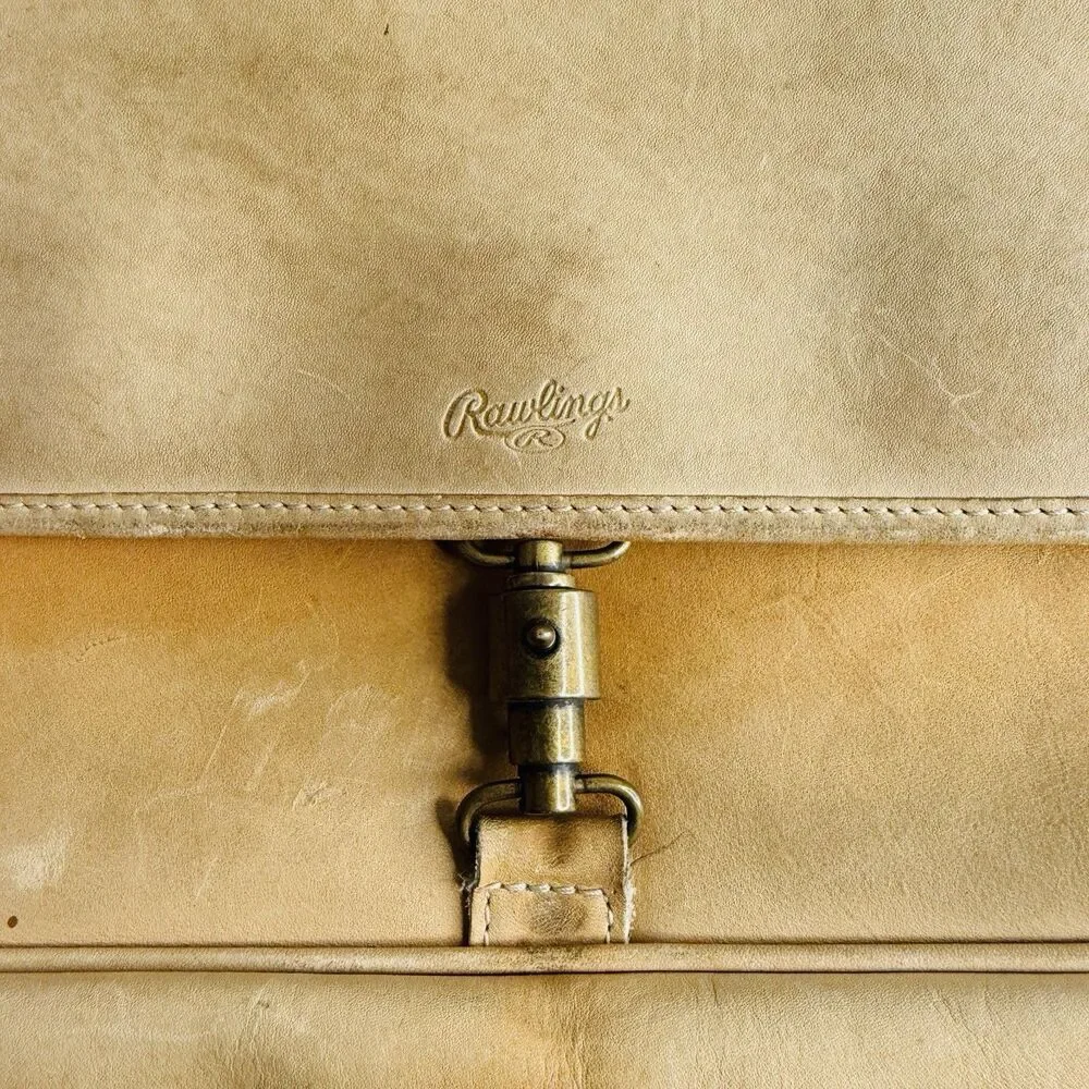 Rawlings Limited Edition Leather Men Messenger Briefcase Bag Gian Paolo Lombardo